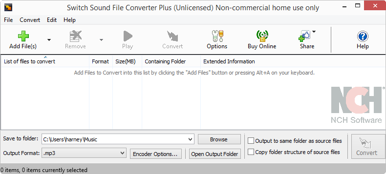 RAW to MP3 Converter Mac Version- Switch Audio File Converter